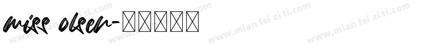 miss olsen字体转换